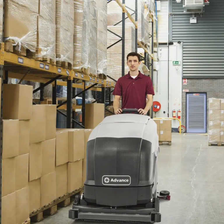 Complete janitorial services in a warehouse