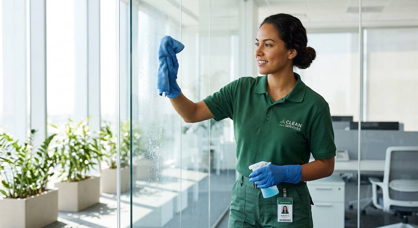 Professional window cleaning service